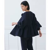 ノーカラーツイードペプラムパンツスーツ | RUIRUE BOUTIQUE | 詳細画像7 
