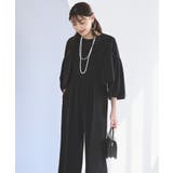 ブラック(BL) | フレアスリーブジャケット＆オールインワンスーツ | RUIRUE BOUTIQUE
