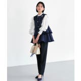 ツイードティアードペプラムジレ＆テーパードパンツ | RUIRUE BOUTIQUE | 詳細画像6 