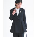ネイビー(NE) | テーラードストラクチャーパンツスーツ | RUIRUE BOUTIQUE