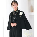 ノーカラーショートフレアジャケットワイドパンツスーツ | RUIRUE BOUTIQUE | 詳細画像10 