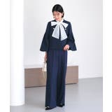 ノーカラーショートフレアジャケットワイドパンツスーツ | RUIRUE BOUTIQUE | 詳細画像12 