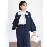 ノーカラーショートフレアジャケットワイドパンツスーツ | RUIRUE BOUTIQUE | 詳細画像13 