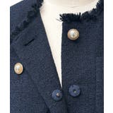 ノーカラーショートフレアジャケットワイドパンツスーツ | RUIRUE BOUTIQUE | 詳細画像18 