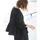 ノーカラーラップペプラムワイドパンツスーツ | RUIRUE BOUTIQUE | 詳細画像3