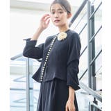 ノーカラーパールペプラムワンピーススーツ | RUIRUE BOUTIQUE | 詳細画像14