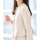 ノーカラーパールペプラムワンピーススーツ | RUIRUE BOUTIQUE | 詳細画像6