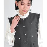 【3点set】ドレスアップ ペプラムジレ＆スリムテーパードパンツフリルブラウス付… | RUIRUE BOUTIQUE | 詳細画像15 