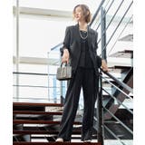 【3点】ピークドラペルジャケット＆ペプラムジレ＆タックワイドパンツセット | RUIRUE BOUTIQUE | 詳細画像14 