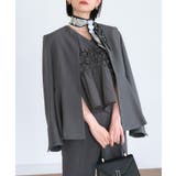 【3点】ノーカラージャケット&フリルトップス&スリムパンツセット | RUIRUE BOUTIQUE | 詳細画像10