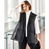 オーガンジー付きテーラードジレ＆フレアパンツセット | RUIRUE BOUTIQUE | 詳細画像2 