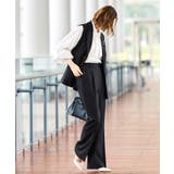 オーガンジー付きテーラードジレ＆フレアパンツセット | RUIRUE BOUTIQUE | 詳細画像5 
