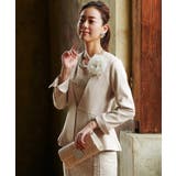 グレージュ(G) | レーシーワンピースセットアップスーツ | RUIRUE BOUTIQUE