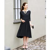 ネイビー(N) | フィッシュテイルワンピアンサンブルスーツ | RUIRUE BOUTIQUE