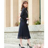 ネイビー(NE) | レースシャツワンピースセットアップスーツ | RUIRUE BOUTIQUE