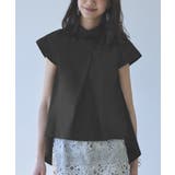 ブラック(BL) | シャツカラーデザインTシャツ | RUIRUE BOUTIQUE