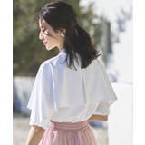 ピンタックケープスタンドカラーブラウス | RUIRUE BOUTIQUE | 詳細画像4