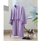 ラベンダー(PPU) | ピンタックケープスタンドカラーブラウス | RUIRUE BOUTIQUE