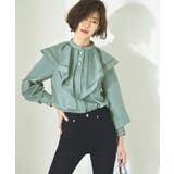 ハシゴレースケープカラー&パールボタンロマンチックブラウス | RUIRUE BOUTIQUE | 詳細画像13
