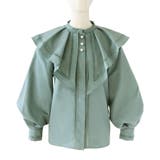ハシゴレースケープカラー&パールボタンロマンチックブラウス | RUIRUE BOUTIQUE | 詳細画像15
