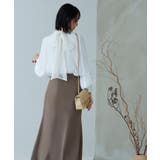 トライアングルレースボウタイブラウス | RUIRUE BOUTIQUE | 詳細画像12 