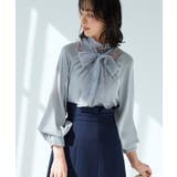 トライアングルレースボウタイブラウス | RUIRUE BOUTIQUE | 詳細画像5 