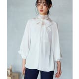 トライアングルレースボウタイブラウス | RUIRUE BOUTIQUE | 詳細画像6 