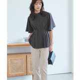 ウエストタック・バンドカラーフレアブラウス | RUIRUE BOUTIQUE | 詳細画像17