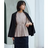 ウエストタック・バンドカラーフレアブラウス | RUIRUE BOUTIQUE | 詳細画像7