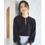 スリットパールスタンドカラーブラウス | RUIRUE BOUTIQUE | 詳細画像11