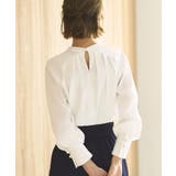 スリットパールスタンドカラーブラウス | RUIRUE BOUTIQUE | 詳細画像4