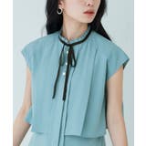 選べるデザインパールボタンフレンチスリーブブラウス | RUIRUE BOUTIQUE | 詳細画像16