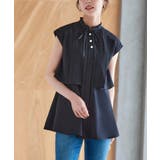 選べるデザインパールボタンフレンチスリーブブラウス | RUIRUE BOUTIQUE | 詳細画像7