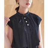 選べるデザインパールボタンフレンチスリーブブラウス | RUIRUE BOUTIQUE | 詳細画像9