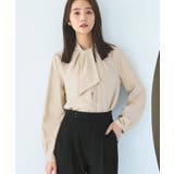 ベージュ(BE) | スカーフタイブラウス | RUIRUE BOUTIQUE