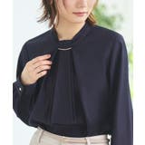 選べるデザイン フロントタックボウタイブラウス[長袖/半袖] | RUIRUE BOUTIQUE | 詳細画像15 