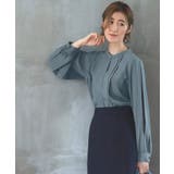 バンドカラータックブラウス | RUIRUE BOUTIQUE | 詳細画像7 