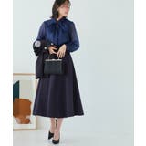 タックスタンドカラー オーガンジーシアーボウタイブラウス | RUIRUE BOUTIQUE | 詳細画像18