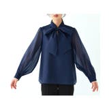 タックスタンドカラー オーガンジーシアーボウタイブラウス | RUIRUE BOUTIQUE | 詳細画像21