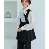 タックスタンドカラー オーガンジーシアーボウタイブラウス | RUIRUE BOUTIQUE | 詳細画像9