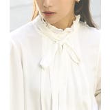 クラシカルフリル＆タックボウタイブラウス | RUIRUE BOUTIQUE | 詳細画像4 