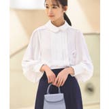 [ドレスアップデコルテ ブラウスシリーズ]シャツカラー タックブラウス | RUIRUE BOUTIQUE | 詳細画像2 