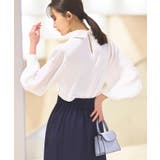 [ドレスアップデコルテ ブラウスシリーズ]シャツカラー タックブラウス | RUIRUE BOUTIQUE | 詳細画像3 