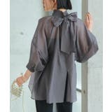 シアーボリュームバックリボンブラウス | RUIRUE BOUTIQUE | 詳細画像11 