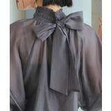 シアーボリュームバックリボンブラウス | RUIRUE BOUTIQUE | 詳細画像14 