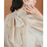 シアーボリュームバックリボンブラウス | RUIRUE BOUTIQUE | 詳細画像5 