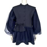 チュールMIXペプラムデザインシャツブラウス | RUIRUE BOUTIQUE | 詳細画像15