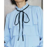 バイカラーリボンティアードフリルブラウス | RUIRUE BOUTIQUE | 詳細画像10
