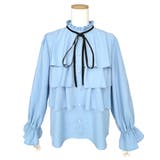 バイカラーリボンティアードフリルブラウス | RUIRUE BOUTIQUE | 詳細画像15