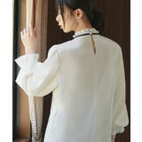 バイカラーリボンティアードフリルブラウス | RUIRUE BOUTIQUE | 詳細画像3
